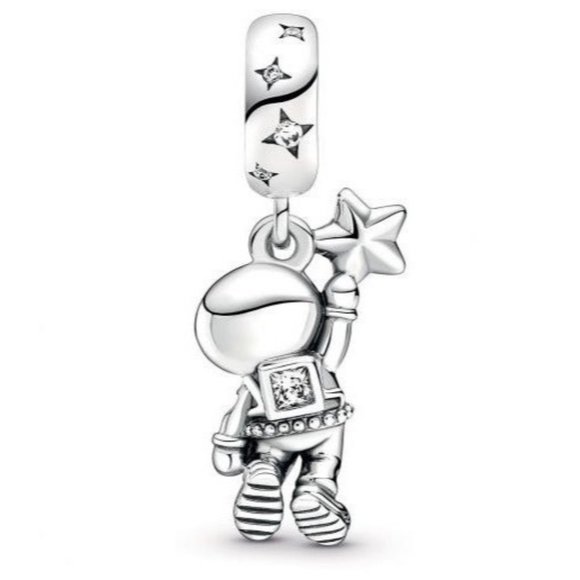 New Pandora Astronaut In The Galaxy Dangle Charm - Picture 3 of 5